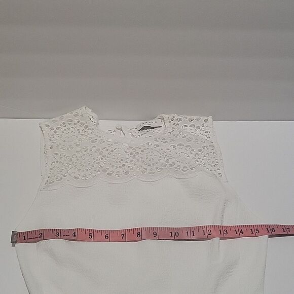 Sandro Paris Eyelet Sleveless Dress (SZ 34) - Picture 11 of 16